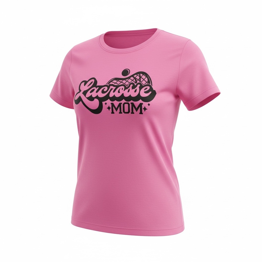 Lacrosse Mom Pink Short Sleeve Tee